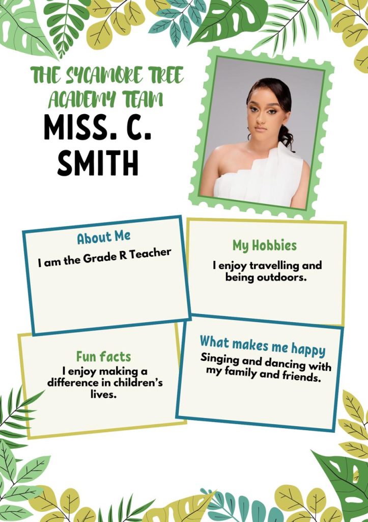 The Sycamore Tree Academy Teacher - Miss C Smith